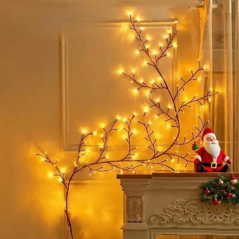 LED Tree-Shaped String Light String Light, USB-Powered Decorative Wall Light LED Strip Light for DIY Wreaths, Room Decor, Weddings & Holiday Celebrations, LED Light Strips