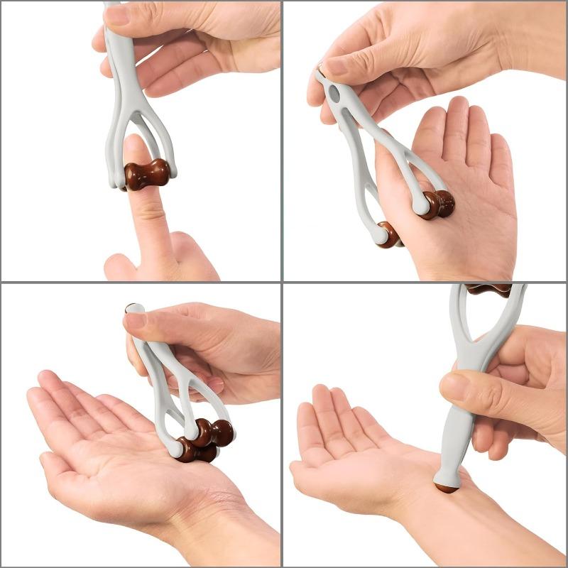 Dual Roller Finger Massager Hand Joint Relaxation, Ergonomic Hand Comfort Tool for Tired Fingers & Typing Stiffness, Refreshing Hand Spa Circulation Roller Device, Wellness Stress Relief Gift for Office Workers