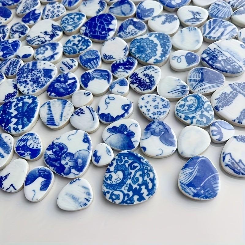 200g/7.05oz DIY Mosaic Stone Tiles, Oriental Style, Multiple Craft Styles, Creative Designs, Home Wall Decor, Outdoor Garden Steps, DIY Crafts Material