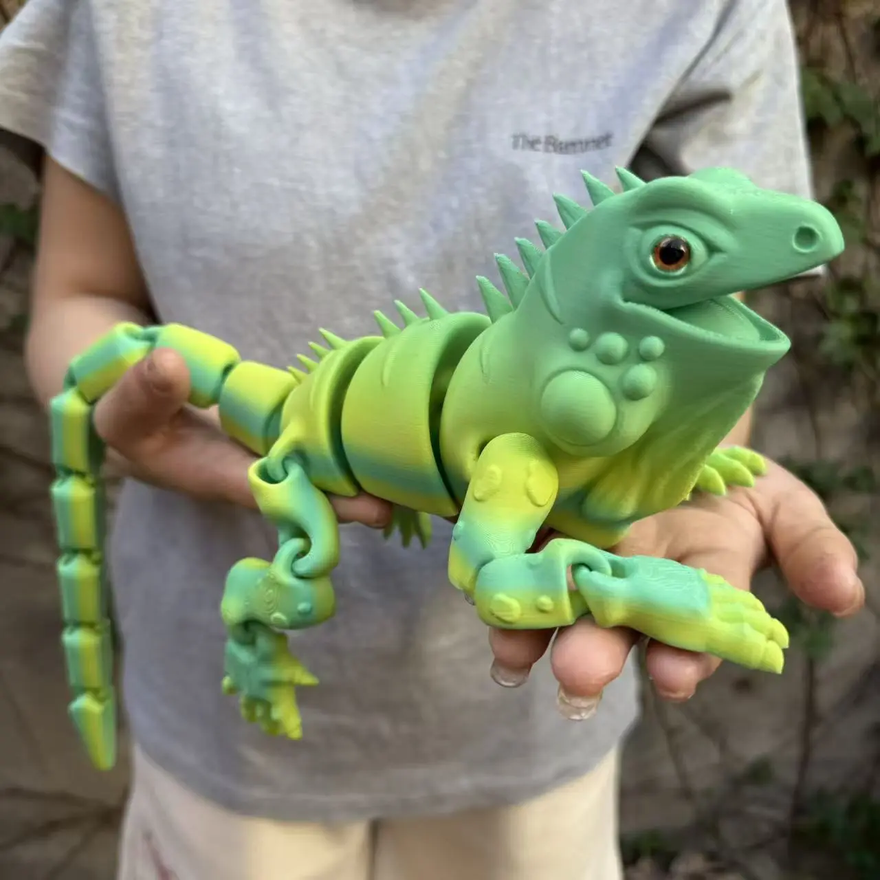 3D Printed Lizard Figurine, Home Decor Ornament with Realistic Eyes, Moveable Joints, Perfect for Any Occasion, Party, Birthday Gift
