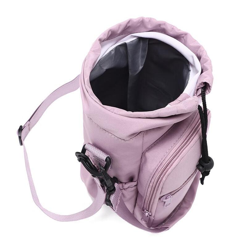 Magnetic Water Bottle Sleeve, Twill Insulated Cup Cover, Crossbody Water Bottle Pouch Bag, Adjustable Shoulder Strap Portable Tumbler Holder For Outdoor Travel Camping Daily Casual Use