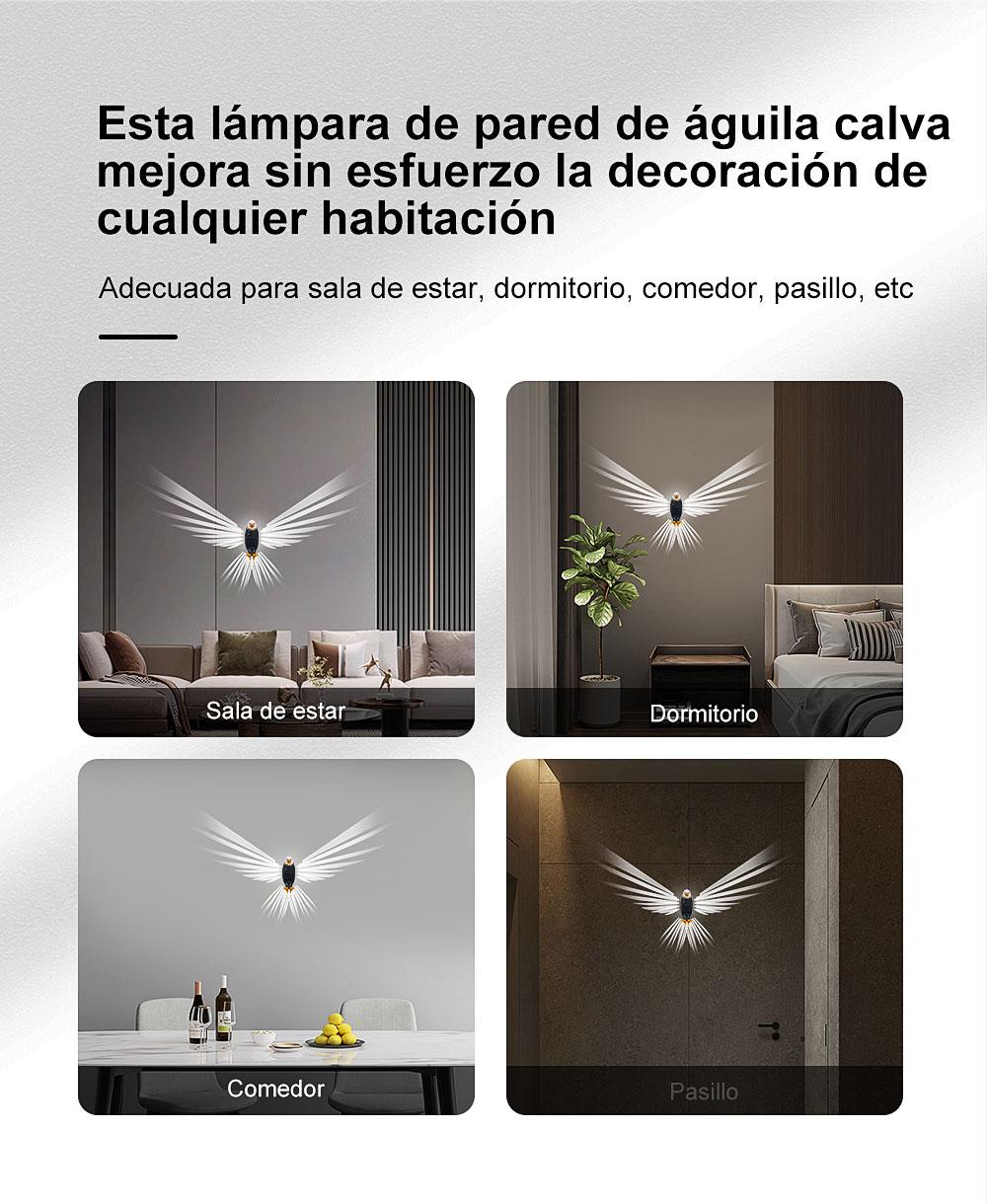 The Bald Eagle Wall Light,Halloween Gifts,Decorations for home,Eagle Night Light with Remote Control,Holiday Gifts for All, Gifts for Women, Gifts for Men