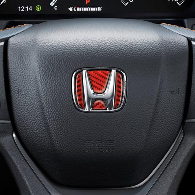 Honda Car Sticker Steering Wheel Emblem, Compatible with Honda Models Including City, Jade, Insight, Elysion, Jazz, Fit, Accord, Civic, Crv, Odyssey, Crz, Car Accessories