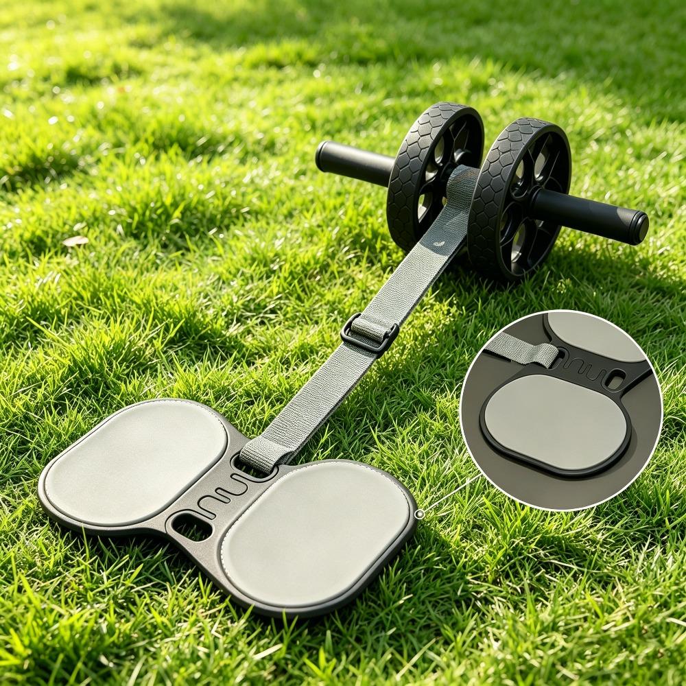 Automatic rebound ab roller with adjustable resistance, heavy-duty 330lb load-bearing. Non-slip surface and thick EVA knee pad protect joints. With unisex exercise guide for home ab training, compact portable for full core workout.