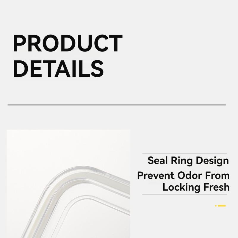 Fruits, Nuts, Snacks -Divided Serving Tray with Lid and Handle--Snackle Box Charcuterie Container for Portable Snack Platters - Clear Organizer for Candy,  Perfect for Party, Entertaining Kitchen Transparent Utensils, Summer