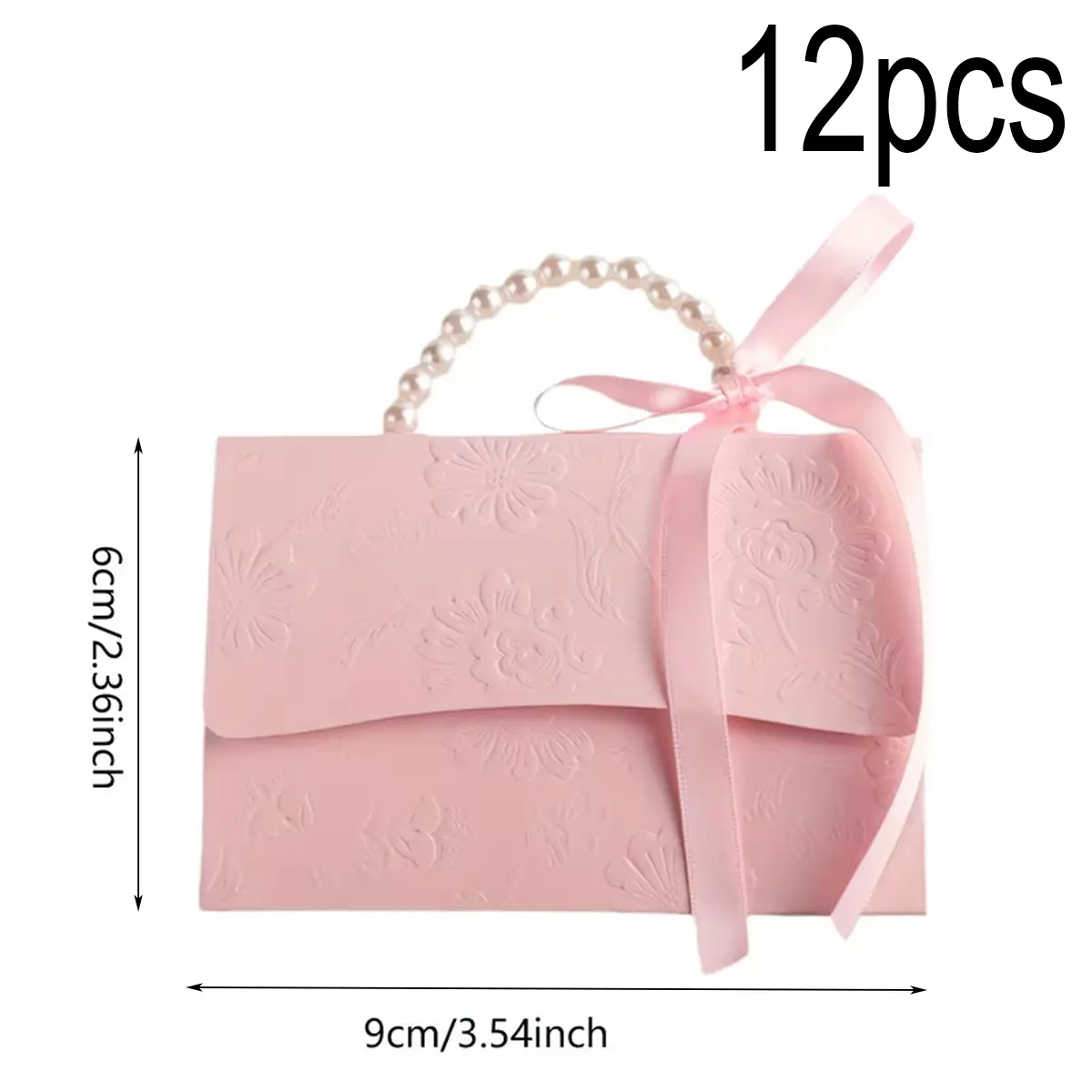 12 Piece Faux Pearl Decorative Gift Bags, Gift Wrap Bags, Goodie Bags, Elegant Party Favor Packaging, Durable and Stylish Design, Perfect for Bridal Shower, Wedding Souvenirs, Wedding Party Supply & Party Accessories