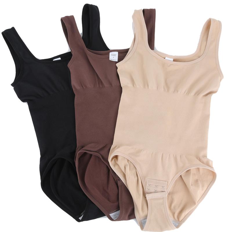 Women's 1/2/3 Piece Bodysuits Sleeveless Shapewear Tank Tops Bodysuit  Tummy Control Lady Comfort Womenswear Underwear