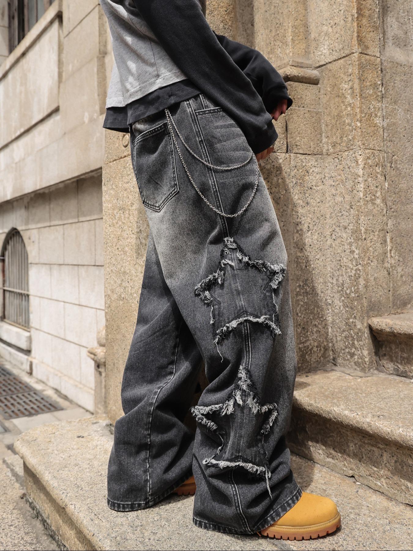 Four-Season Washed Vintage Loose Straight Leg Jeans, Y2K Street Style Denim Jeans, Perfect Gift for Husband and Boyfriend