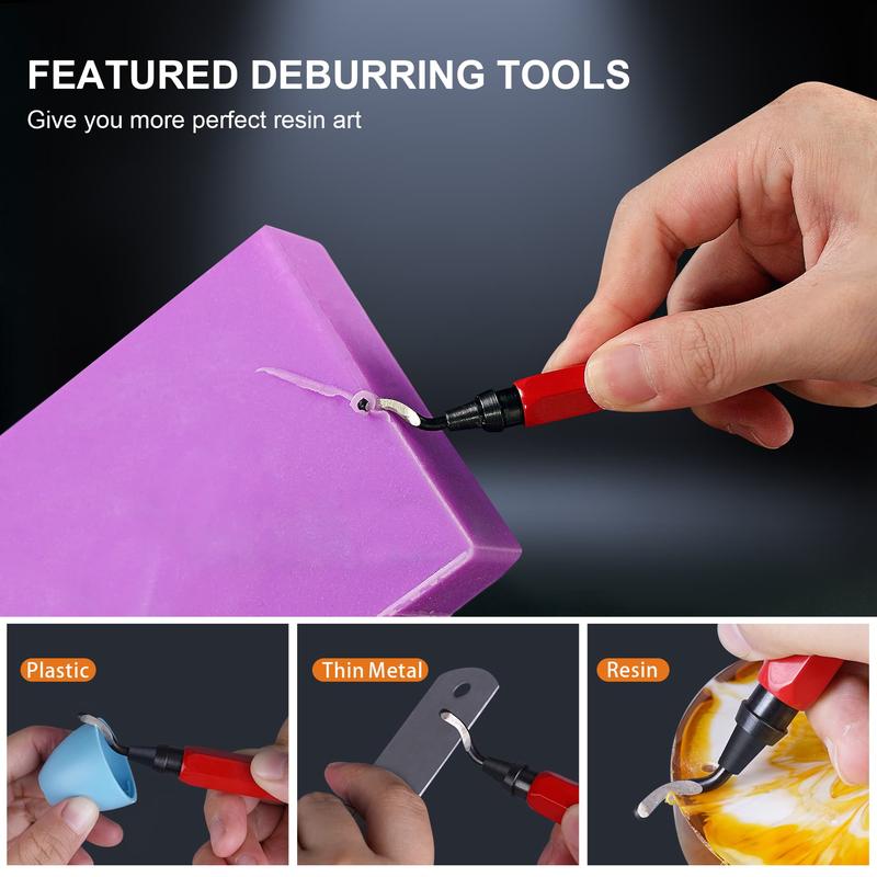 Cordless 3-Speed Jewelry Drill with Deburring Tool & 19Pcs Accessories, Multi-Purpose Hand Drill for Resin Molds & Keychain Molds - LET'S RESIN