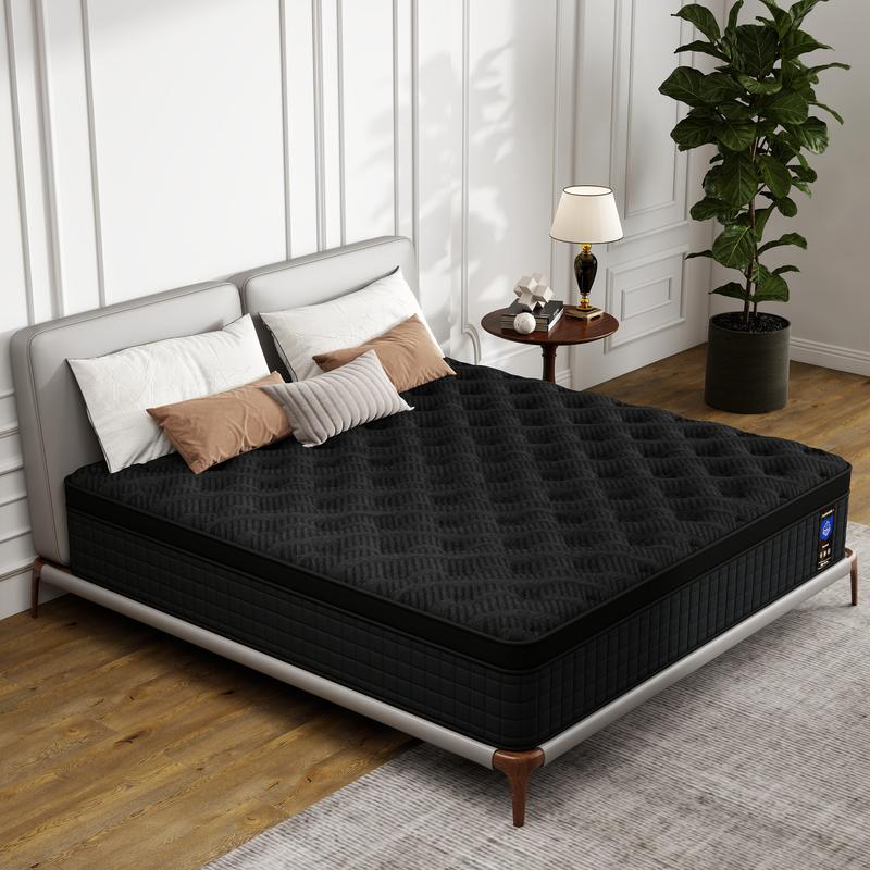 Hybrid Mattress in a Box,12/14 Inch, Twin / Full / Queen / King SizesCooling Memory Foam & Pocket Springs, MediuFirm, Pressure Relief, CertiPUR-US & OEKO-TEXCertified colcho  para  cama queen size mattress jelly bed mattress colchones para cama