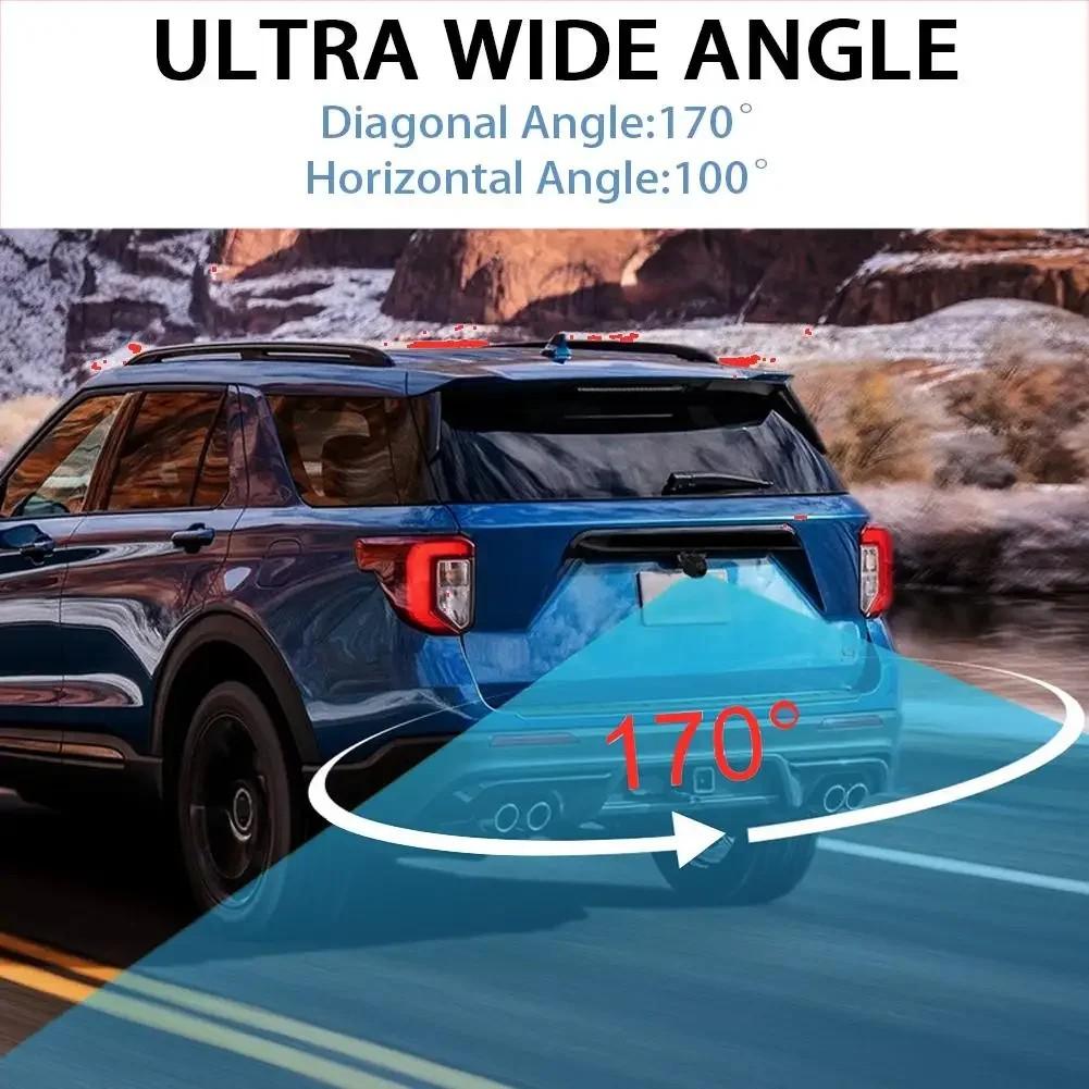 Bileeko 120° Wide Angle Reverse Camera with HD Night Vision, Ip67 Waterproof, Includes Mounting Bracket for Cars, Suvs, Trucks