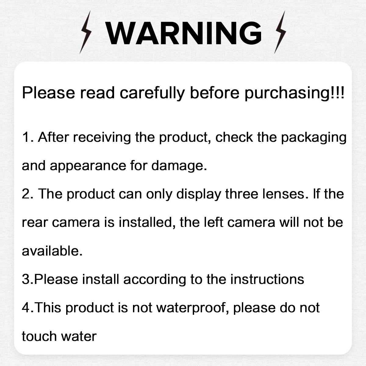 4K Dash Cam Front and Rear, Car Dash Camera, 4-Channel 1080P Night Vision, 32GB Memory, 360° Parking Mode, Waterproof Driving Recorder with G-Sensor, Loop Recording