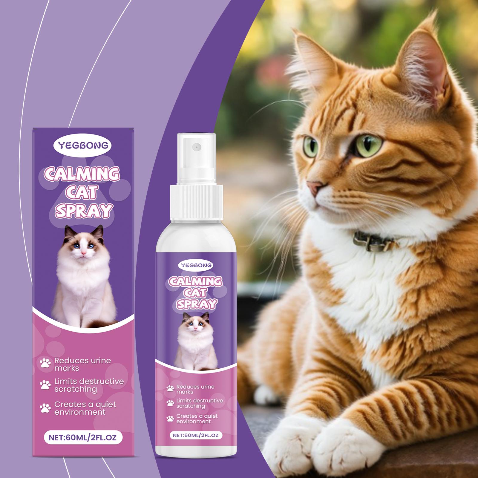 Cat Care Spray for Calming Anxiety, Prevents Scratching and Urinating Issues, Gentle Cat Behavior Management Spray