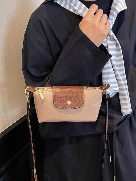 Simple retro contrast color shoulder handbag, metal snap embellishment adjustable shoulder strap crossbody bag, Crossbody Purses, fashionable and versatile, small and exquisite, suitable for daily outings, dates, etc.