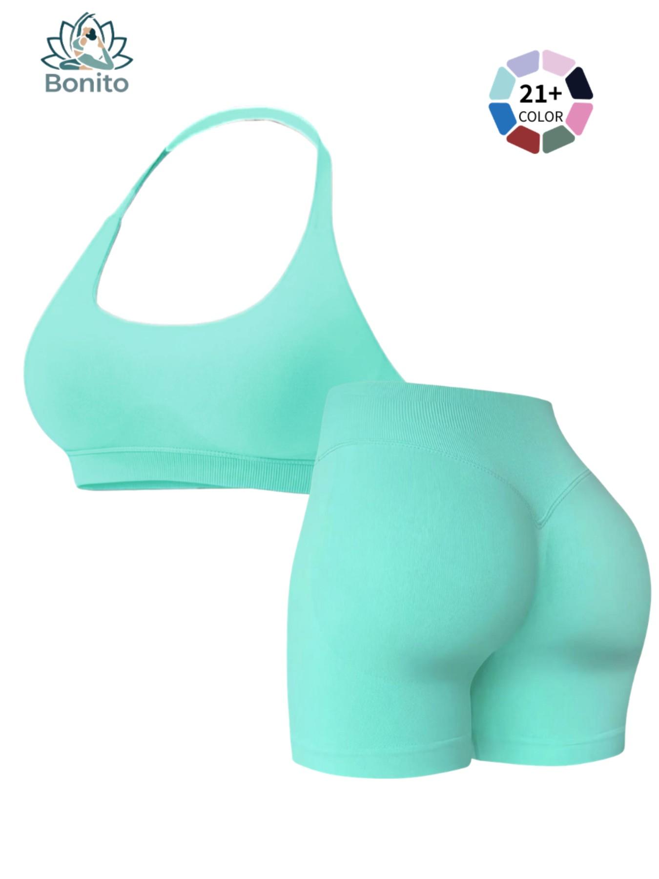 Trendy Backless Halter Yoga Suit, 2 Piece High Waist Workout Set, Perfect for Fitness Girls, Stylish and Comfortable Gym Wear