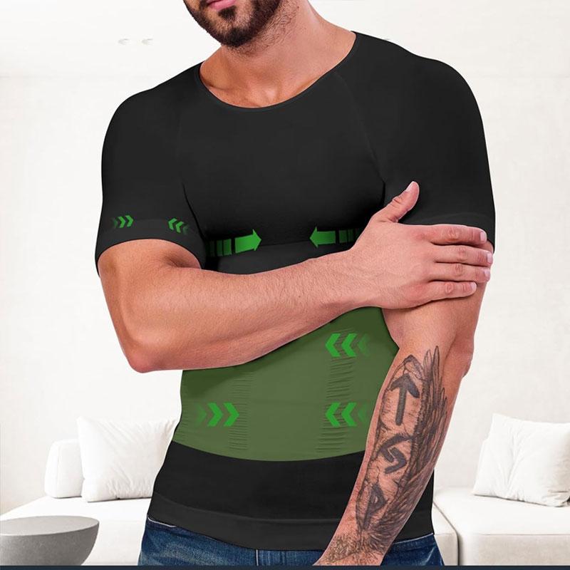 CATTIBOR Menswear 1/2/3/4 Pack Men Shaping Shirts Body Shaper,Men Short Sleeve Shirt,Men Sport Vest GYM Fitness Excercise Tanks Tops,Menswear For Daily Life CATTIBOR Menswear 1/2/3/4 Pack Men Shaping Shirts Body Shaper,Men Short Sleeve Shirt,Men Sport Vest GYM Fitness Excercise Tanks Tops,Menswear For Daily Life