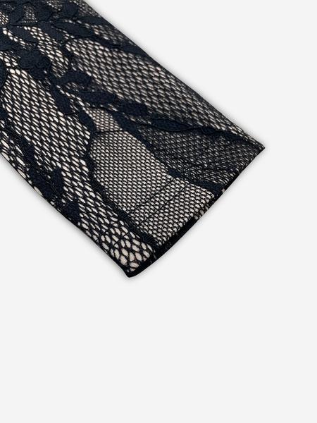 PETITE Women's New Summer Party Date Evening Sexy S-Shaped Lace Long-Sleeved Breast Cup Fishbone Square Neck Tight Hip-Hugging Black Maxi Dress Prom Dress, Formal Wear