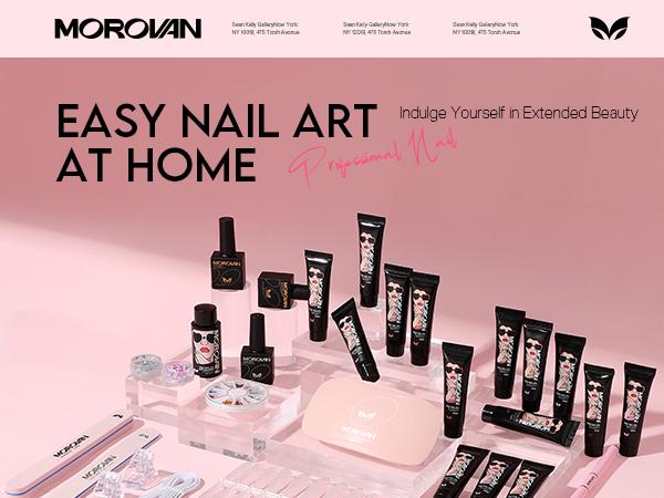 Poly Gel Nail Kit for Beginners: UV Lamp All-in-One Set with Everything DIY Nail Art Design at Home Women's Day Gift for Women Girls Poly Gel Nail Kit for Beginners: UV Lamp All-in-One Set with Everything DIY Nail Art Design at Home Women's Day Gift for Women Girls