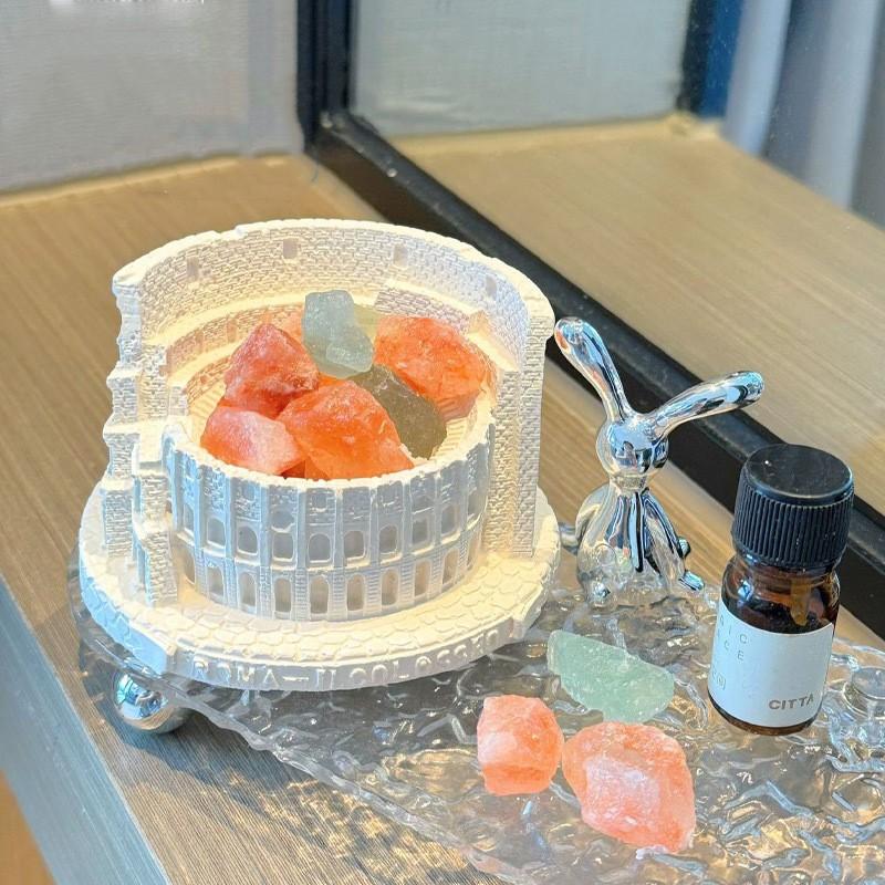 Roman Colosseum Scent Diffuser Stone, Natural Crystal, Long-Lasting Home Fragrance, Elegant Gift Box, Odor Eliminator, Room Decor