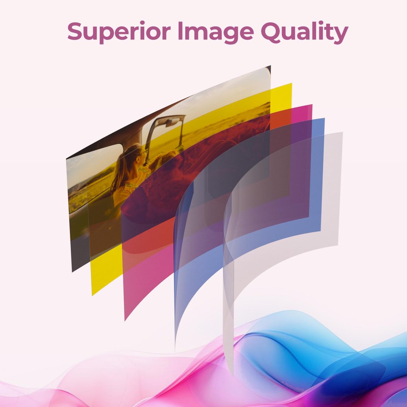 Hprt Mt53 Compatible Photo Paper Roll, Durable & High-Quality Material, Perfect for Home Office Use, Easy Tear Design