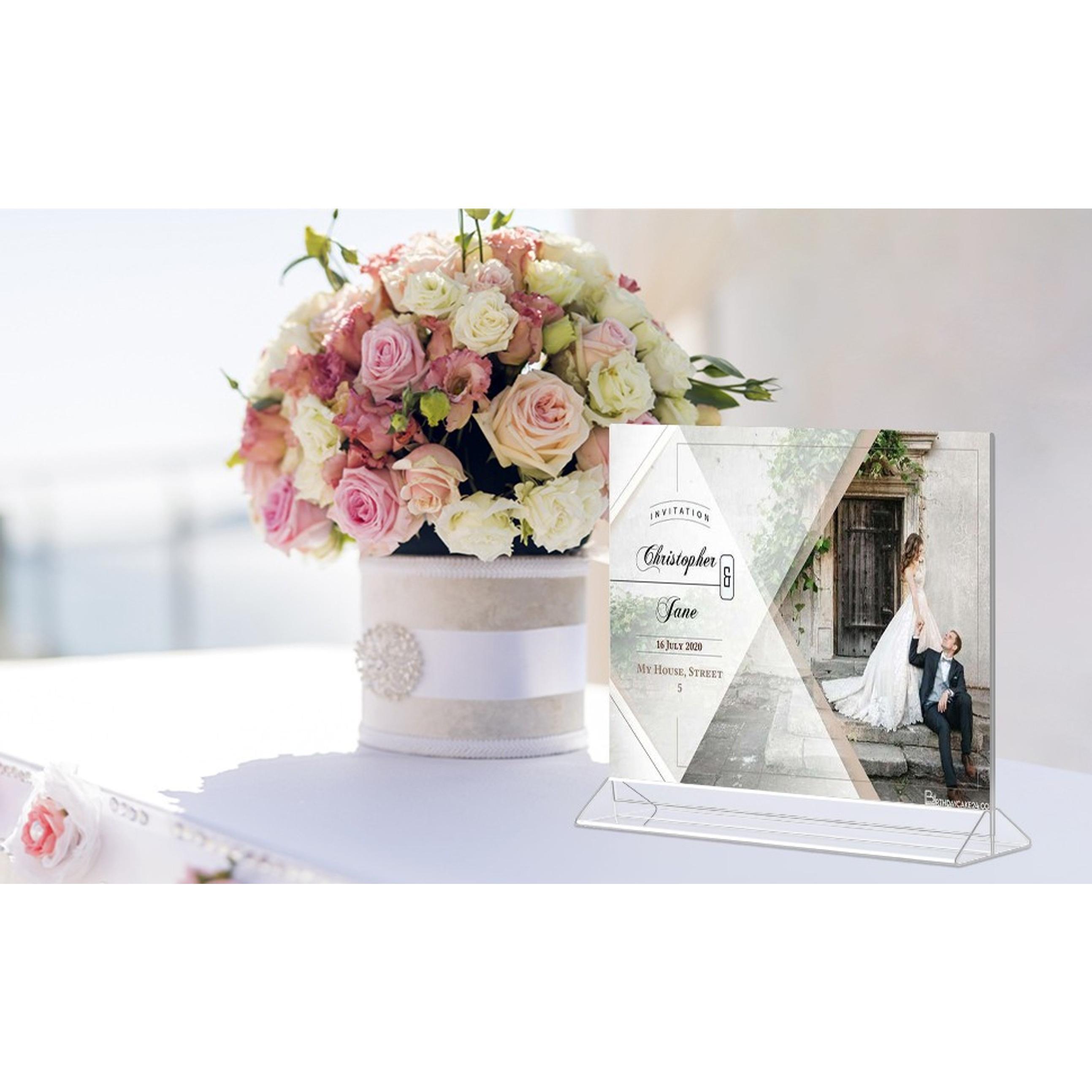 Horizontal Acrylic Sign Holder 8.5 x 11 - Double Sided T Shape Menu Table Stands, Plastic Paper Flyer Display Stand, Clear Picture Photo Frames for Wedding, Office, Store, Restaurant (6 Pack) Horizontal Acrylic Sign Holder 8.5 x 11 - Double Sided T Shape Menu Table Stands, Plastic Paper Flyer Display Stand, Clear Picture Photo Frames for Wedding, Office, Store, Restaurant (6 Pack)