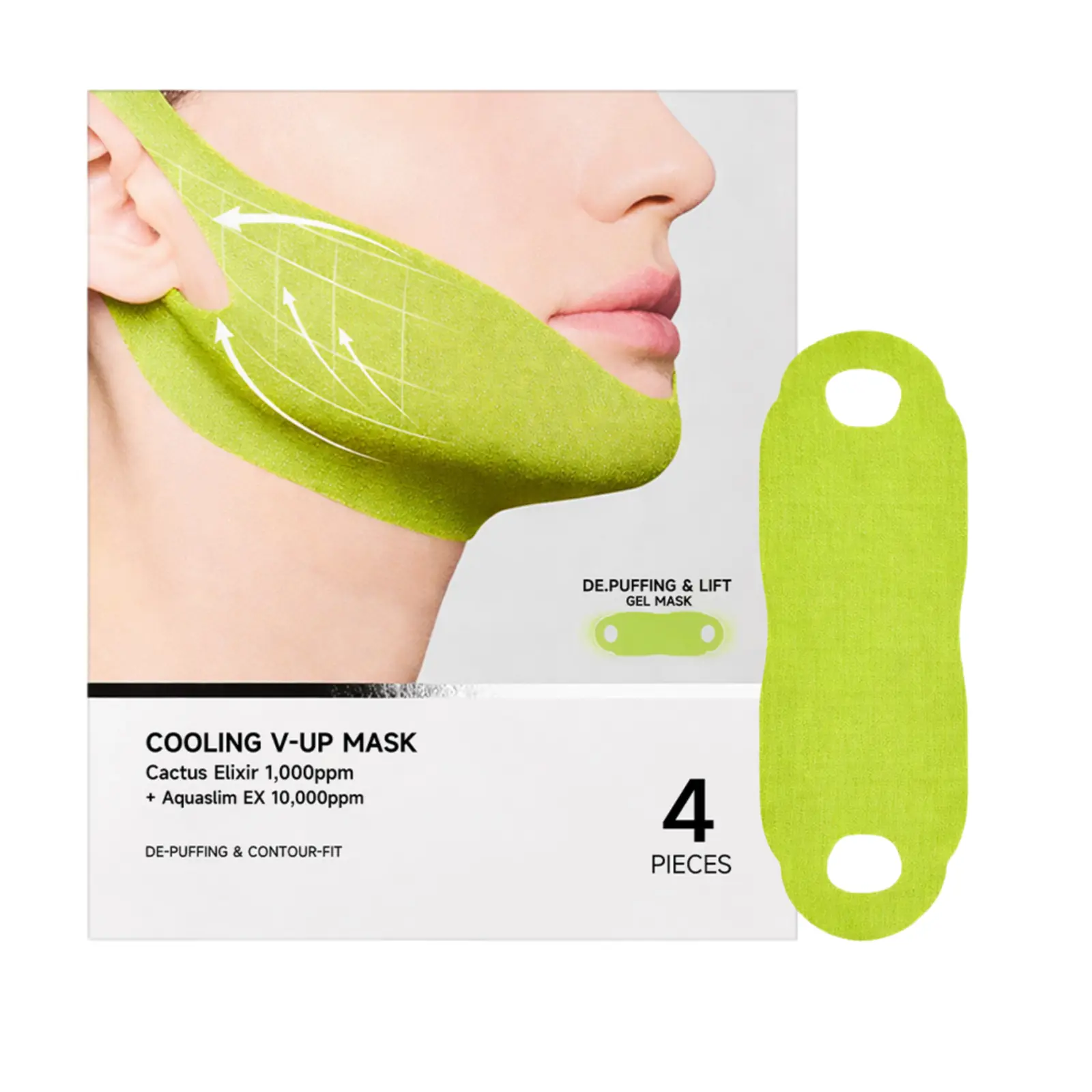 Gentle Facial Care Patches, Thin Comfort Skin Stickers for Daily Face & Chin Contour Care