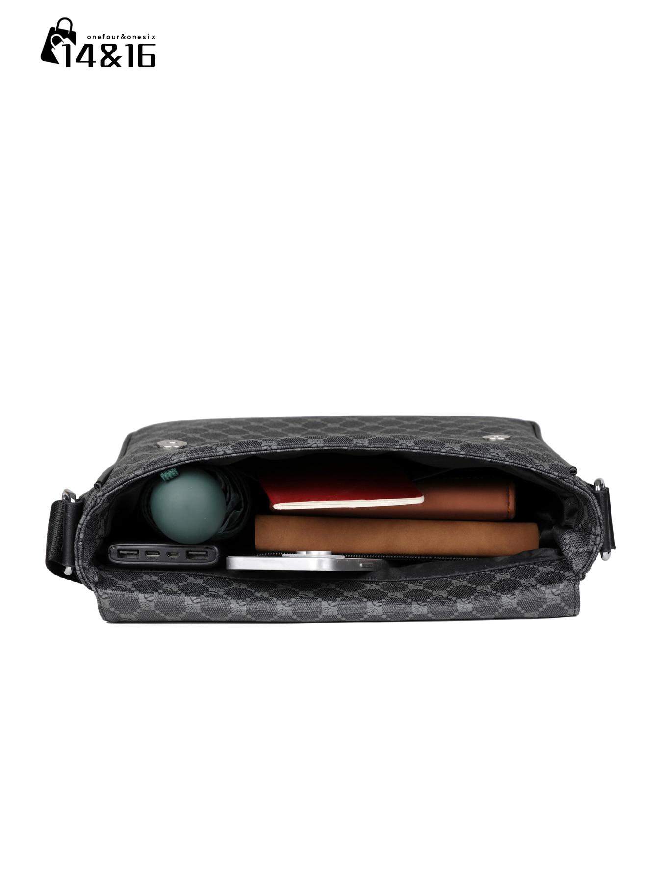 Men's Messenger Bag, Crossbody Shoulder Bag, Side Pocket Pouch, Multifunctional Commuter Casual Bag, Trendy Fashion Gift for Men