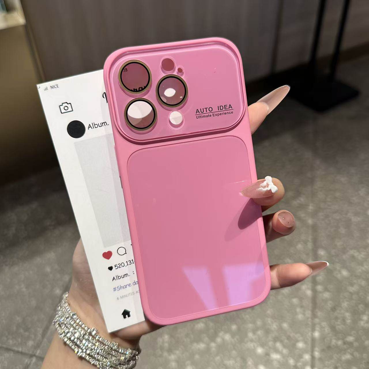 Cute Glossy Smooth Soft TPU Phone Case, Skin-Feel Soft TPU Bumper & Hard PC Back, Full Lens Protection, Cute Minimalist , Compatible with iPhone 17/16/15/14/13 Pro Max Plus Air, Tiffany Blue