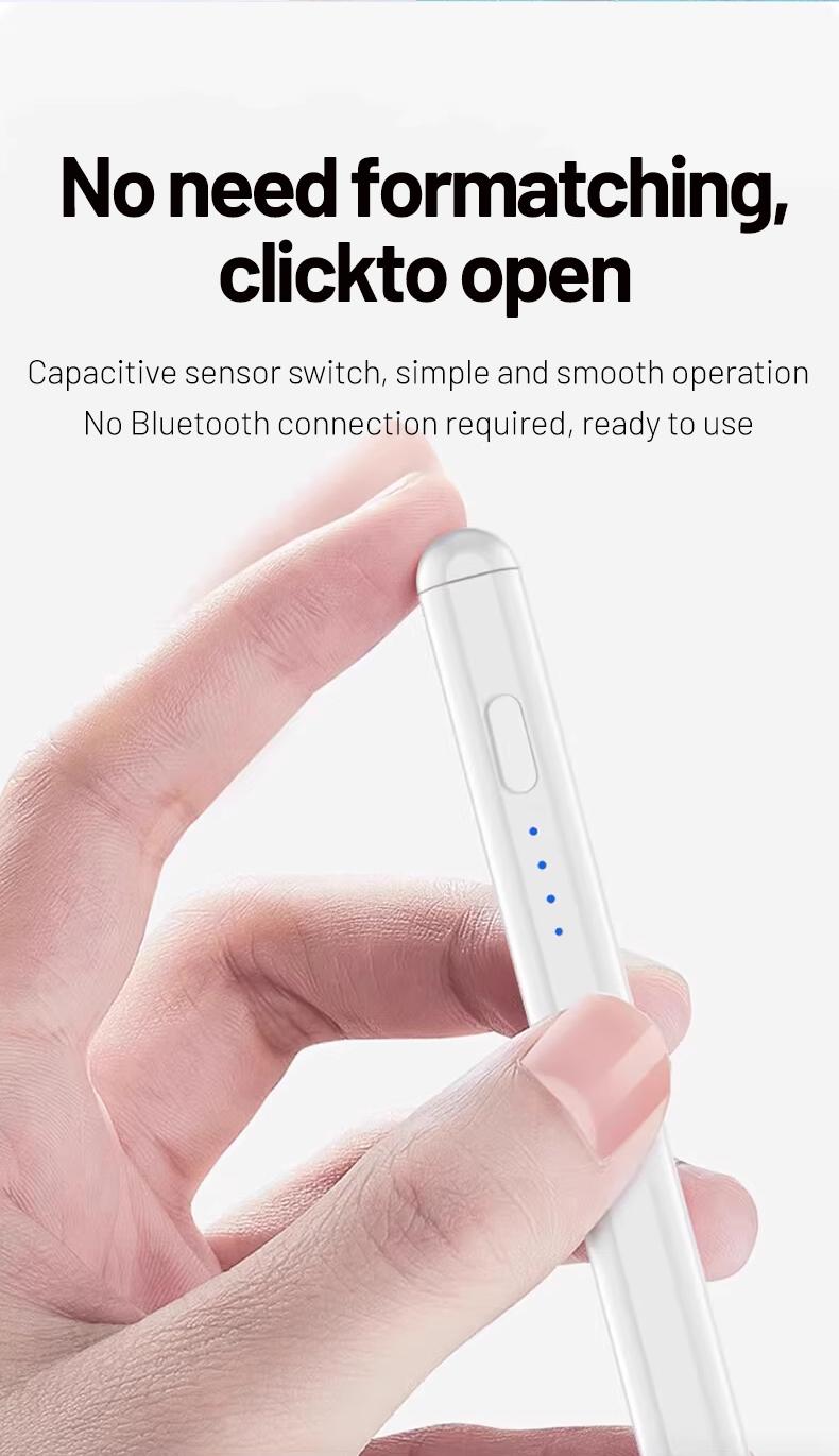 Universal Touch Pen for Android iOS Windows, Capacitive Screen Touch Function, Compatible with iPad Apple Pencil Huawei Xiaomi Tablets, Touchscreen Pen, Capacitive Stylus Pen, USB Rechargeable Stylus