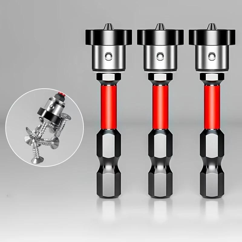 Two-Piece Magnetic Cross Screwdriver Set, with Limit Ring, Magnetic Tip, Waterproof Dustproof, Ideal for Office Hardwood Floor Installation, Manual Tool Kit