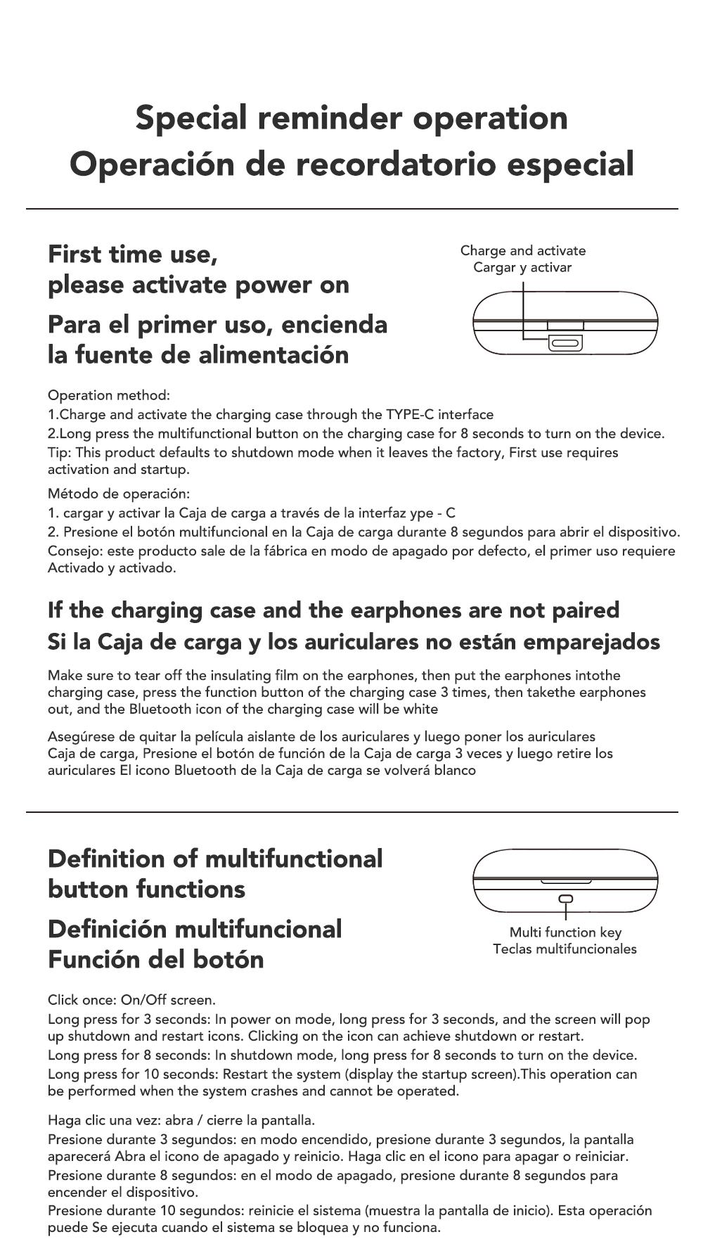MINISO MS188 AI Earphones Wireless 134 Languages AI Translation Bluetooth Smart Earbuds with LCD Screen Charging Case APP Chargeable Black