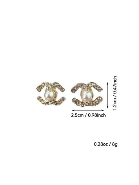 Elegant Pearl Stud Earrings for Women, Fashionable Cross Design, Perfect for Daily Wear, Dates & Events, Versatile Accessory, High Quality Earrings