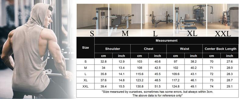 KZZ Men's Solid Kangaroo Pocket Hooded Sports Vest Loose Fit Sleeveless Fitness Hoodie for Summer Gym Workout Running Fathers Day Gift Training Shirt Modern Sportswear KZZ Men's Solid Kangaroo Pocket Hooded Sports Vest Loose Fit Sleeveless Fitness Hoodie for Summer Gym Workout Running Fathers Day Gift Training Shirt Modern Sportswear