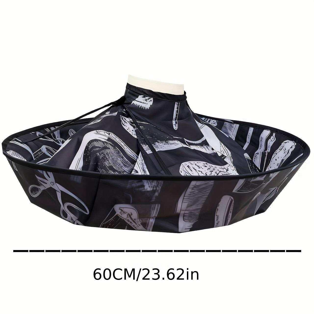 Adjustable Haircut Cape Shawl, Printed Foldable Barber Cap, Suitable for Adults, Home Salon, Barbershop Use