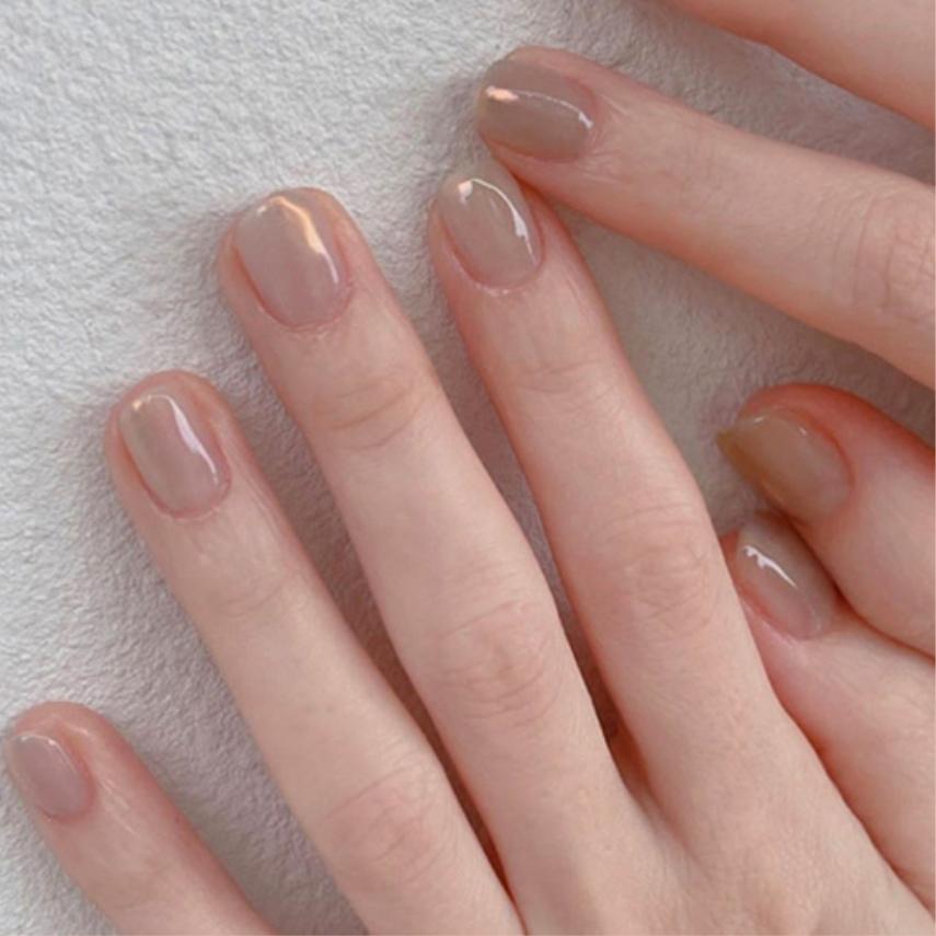 Almond Nail Shape Glossy Finish Short Nails, Perfect for Commuting & Daily Wear, Lightweight Design, Ideal for Office & Casual