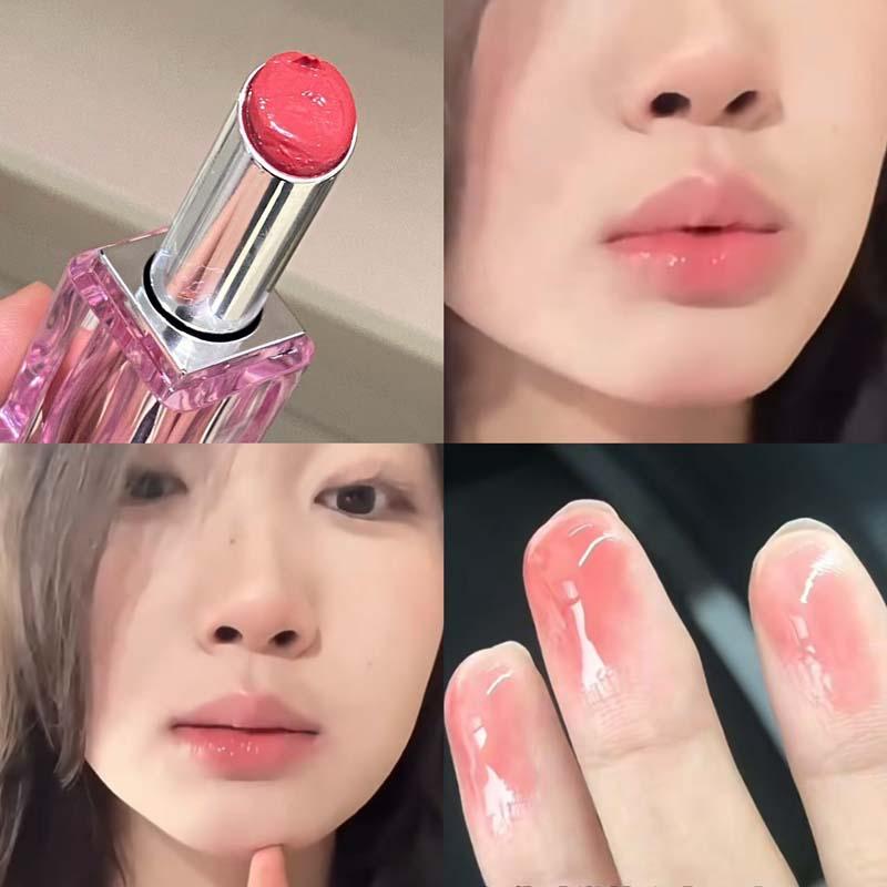 Highly moisturizing lipstick provides long-lasting hydration and repair for dry lips. The smooth, creamy texture applies easily, offers rich color payoff, and is long-lasting and smudge-proof, creating plump, soft lips. A must-have gift for Mother's Day.