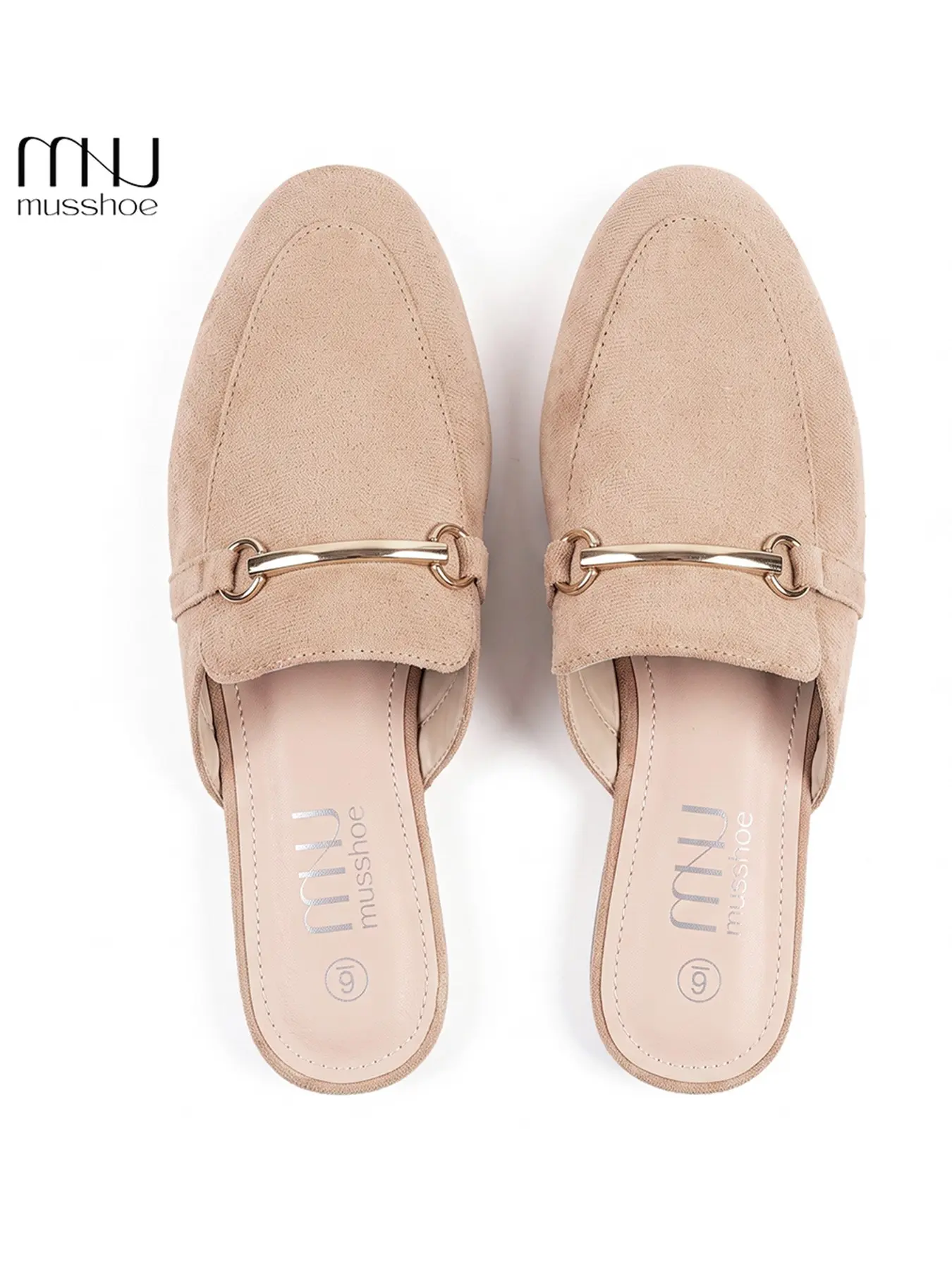 Women's Fashionable Solid Color Slip on Mules, Casual Comfortable Loafers for Daily Wear, Lightweight Breathable Shoes for Women & Girls