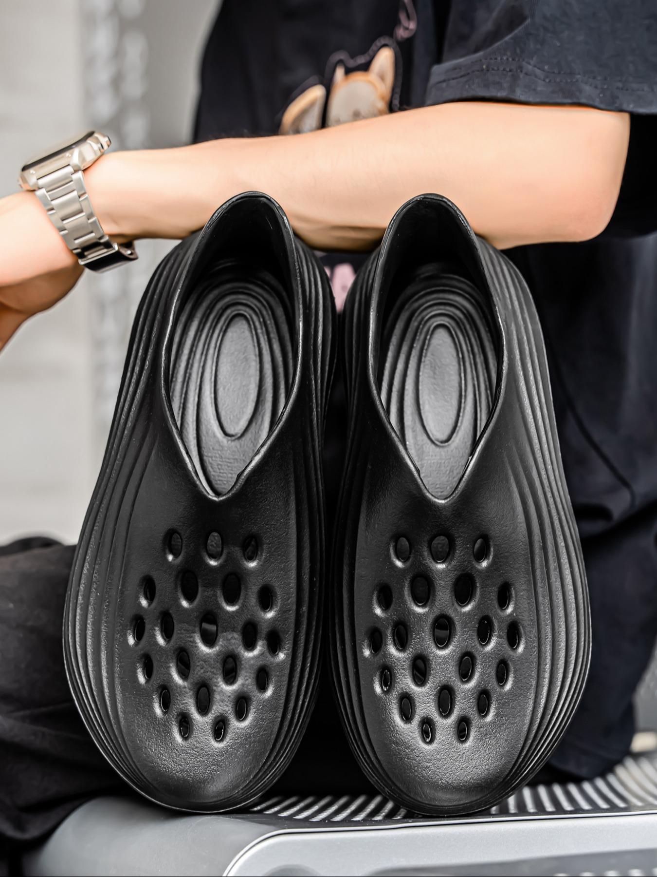 Unisex's Sporty Breathable Slides, Sliders Shoes, Comfortable Non-slip Slippers, Soft Comfy Slippers for Indoor & Outdoor Wear, Walking Shoes