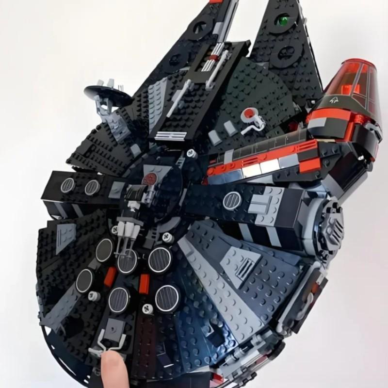 New Arrival 1579 Pieces Dark Falcon Millennium Series Spacecraft Building Set, Enhances Kids' Manual Skills, DIY Model Kit, Child Toy Gift