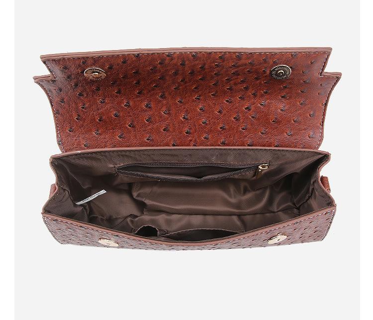 NOVEL Best-Selling New Arrival: Premium Ostrich-Print Handbag for Women, Luxury Niche Clutch, Unique Design, Retro Colors, Shoulder/Crossbody Bag, Elegant Evening Bag, Kelly Bag