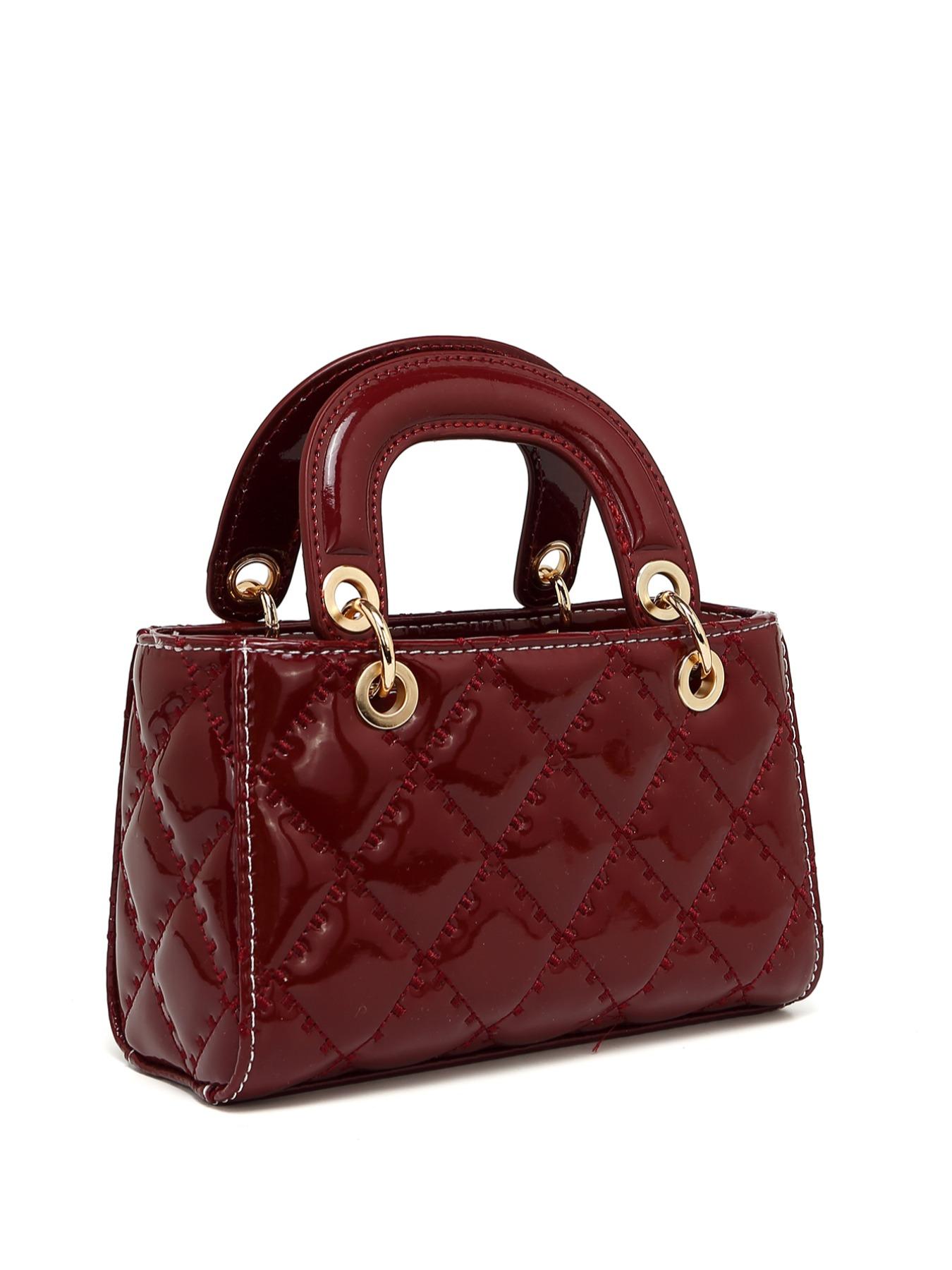 Women’s Small Cherry Pendant Leather Handbag, New Plaid Shoulder Bag, Versatile Crossbody Bag, Casual Plain Messenger Bag, Handbag Shoulder Purse