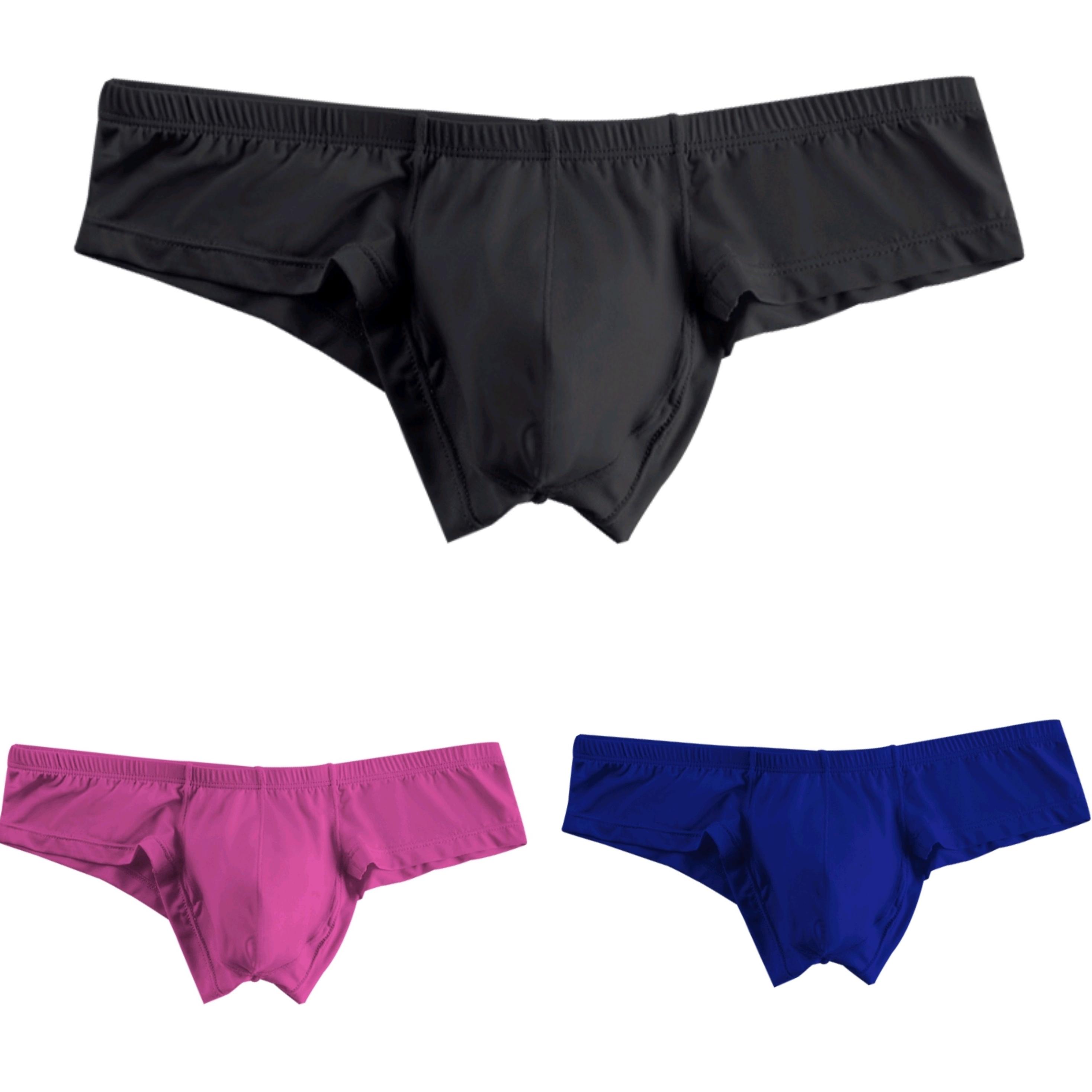 ADANNU Men's Modal Bikini Briefs, Solid Color, Low Rise, No Show ...