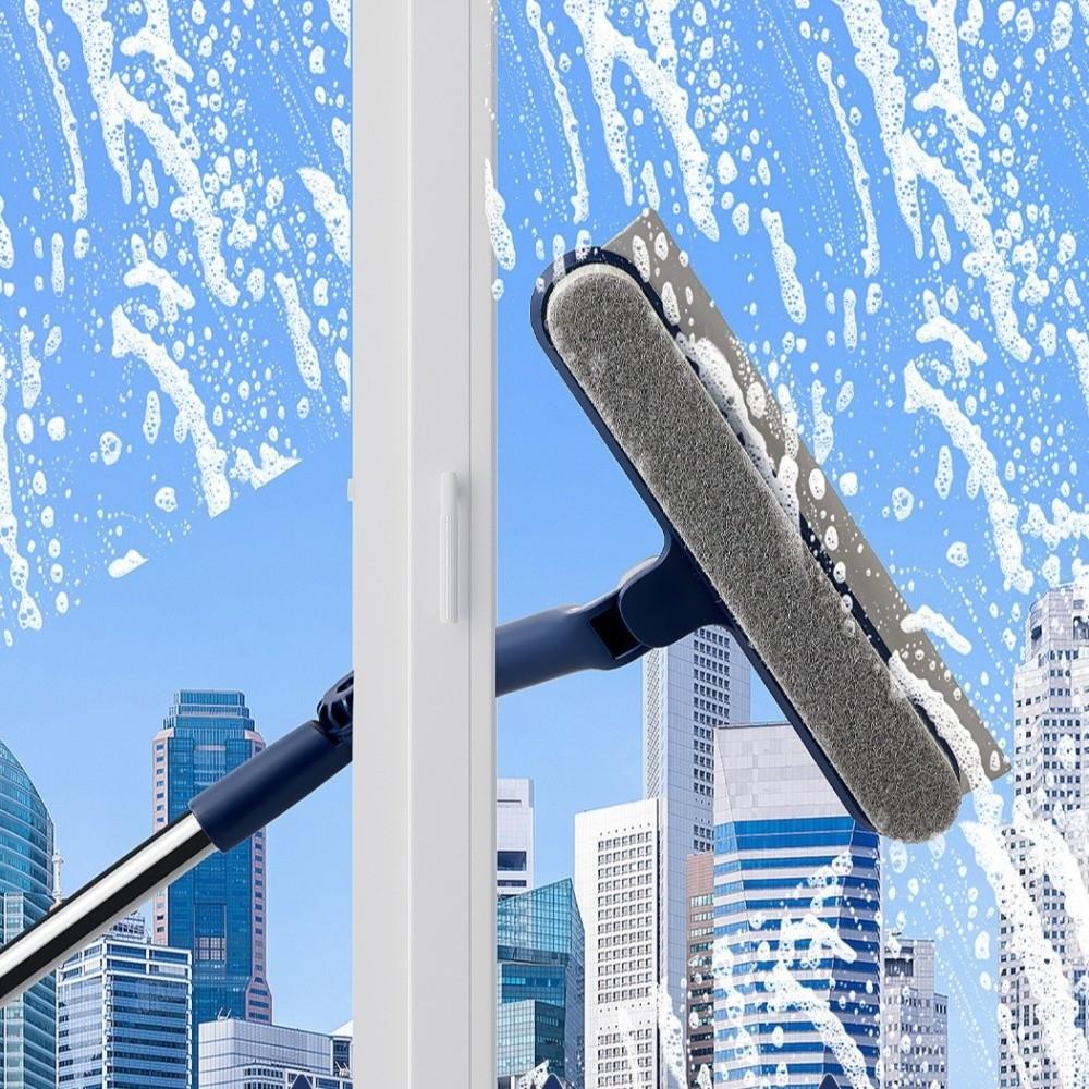 Adjustable Glass Cleaning Artifact Efficient Labor-saving Design High-rise Window Cleaner Plastic Broom Wiper Window Cleaning