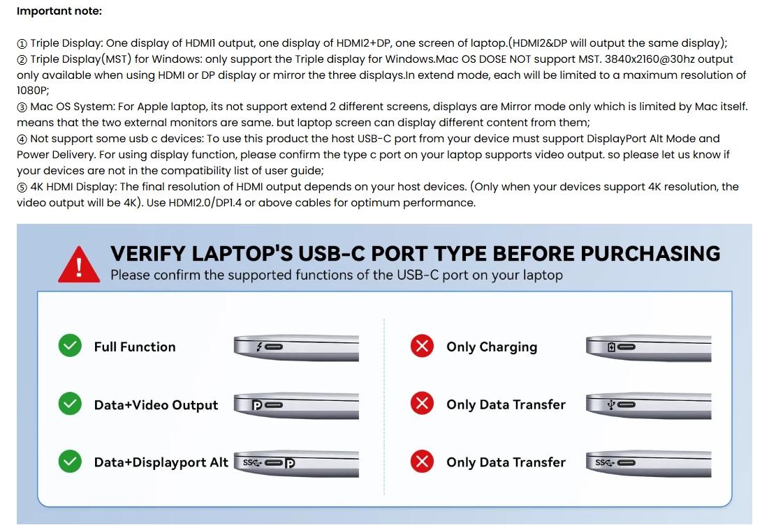 MOKiN 9 IN 1 USB C Docking Station With Triple Display MOKiN 9 IN 1 USB C Docking Station With Triple Display