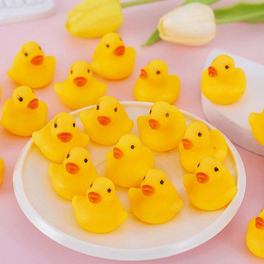 10 Rubber Ducks, Squeaky Duck Toys, Pool Party Decor, Birthday Gift, Home Decoration, Hawaiian Party Supplies, Store Souvenirs