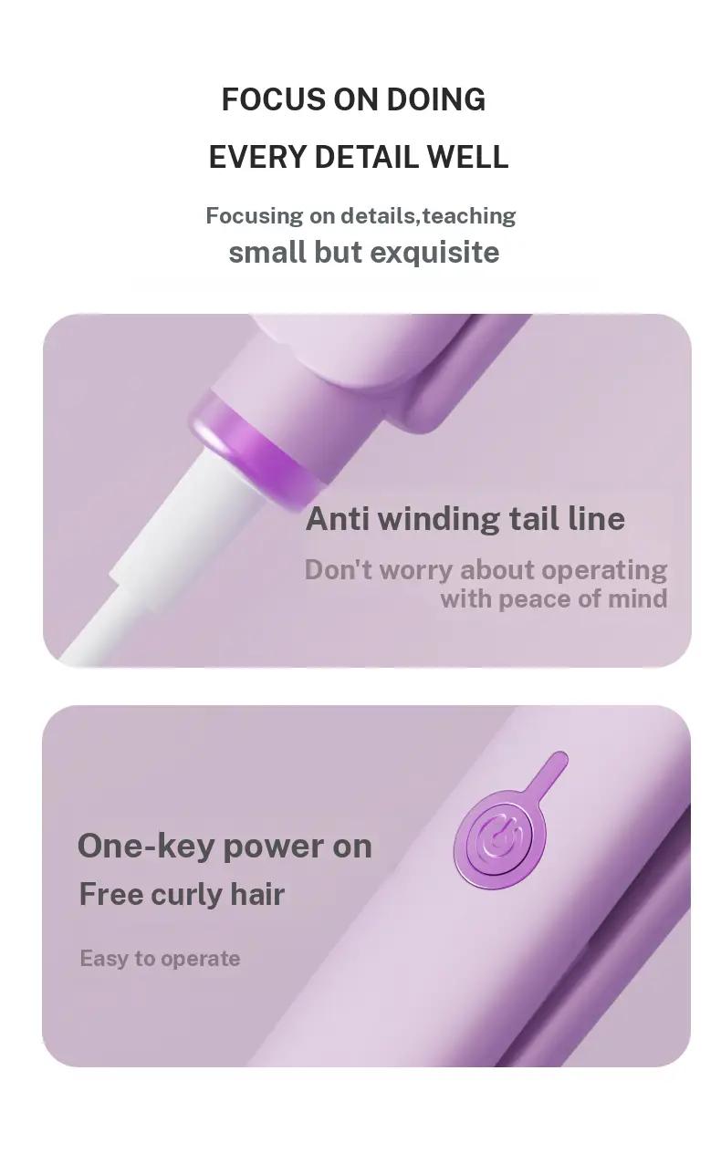 French Style 2025 New Upgrade 32MM French Wave Curling Iron 30W 3 Barrels Adjustable Temperatures Fast Heating 30 Seconds Auto Off Safety Lock Silicone Cover 1.6m Extension Cord for All Hair Types Beauty & Hair Styling Fashionable New Looks use dollar