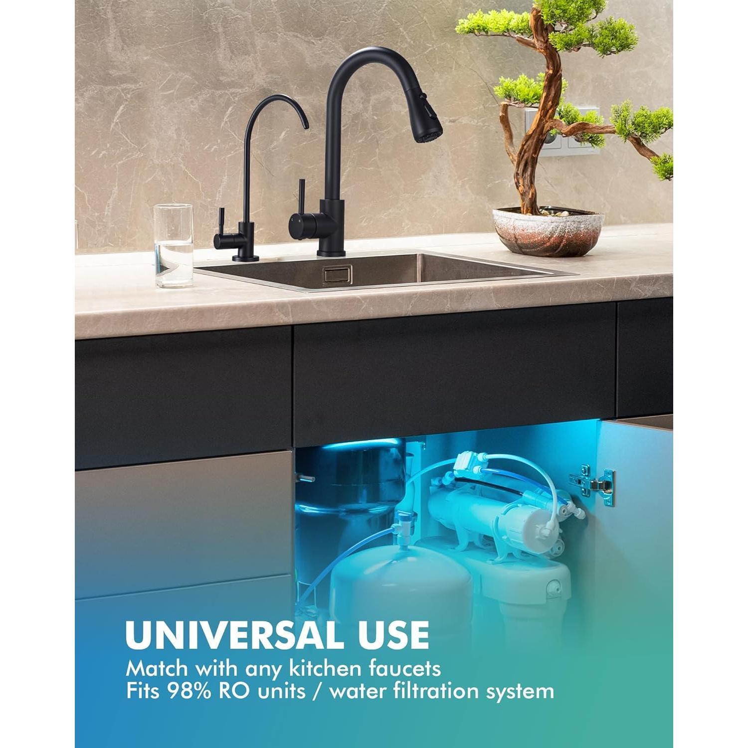 Kitchen Faucet with Pull Down Sprayer, Oil-Rubbed Bronze | cUPC and CEC Certified,  SUS304 Steel, 3  Modes, 360° Swivel, Fingerprint-Resistant Finish, Ceramic Disc Valve