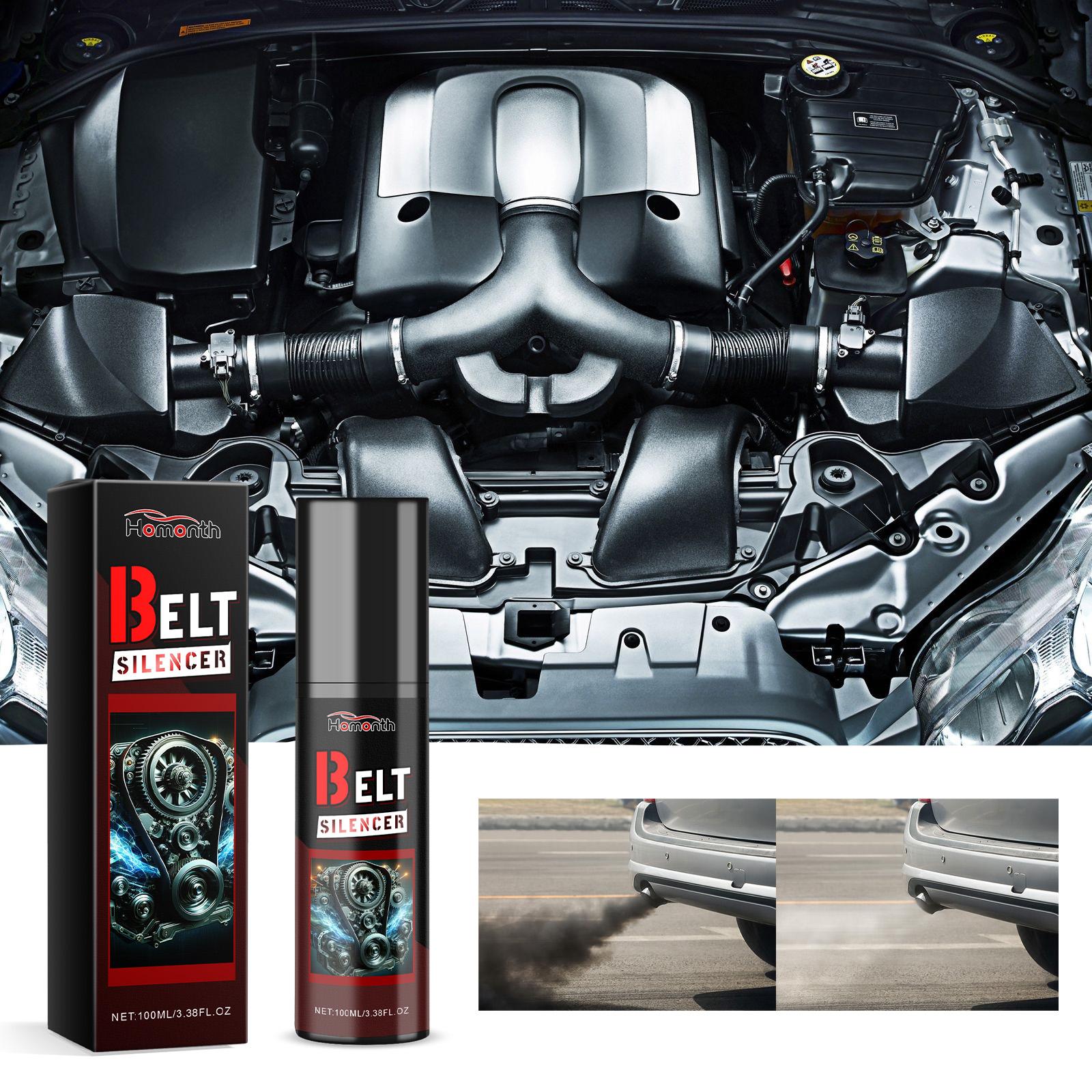 100ml Car Belt Noise Spray - Automotive Belt Spray- Anti-Age Friction Reducer, Prolongs Belt Life Spray- Dressing | Automobile Engine Belt Silencer, Anti Age Belt Life Protective Friction Reducer stuff Short Handle Foam Cannon for Wash