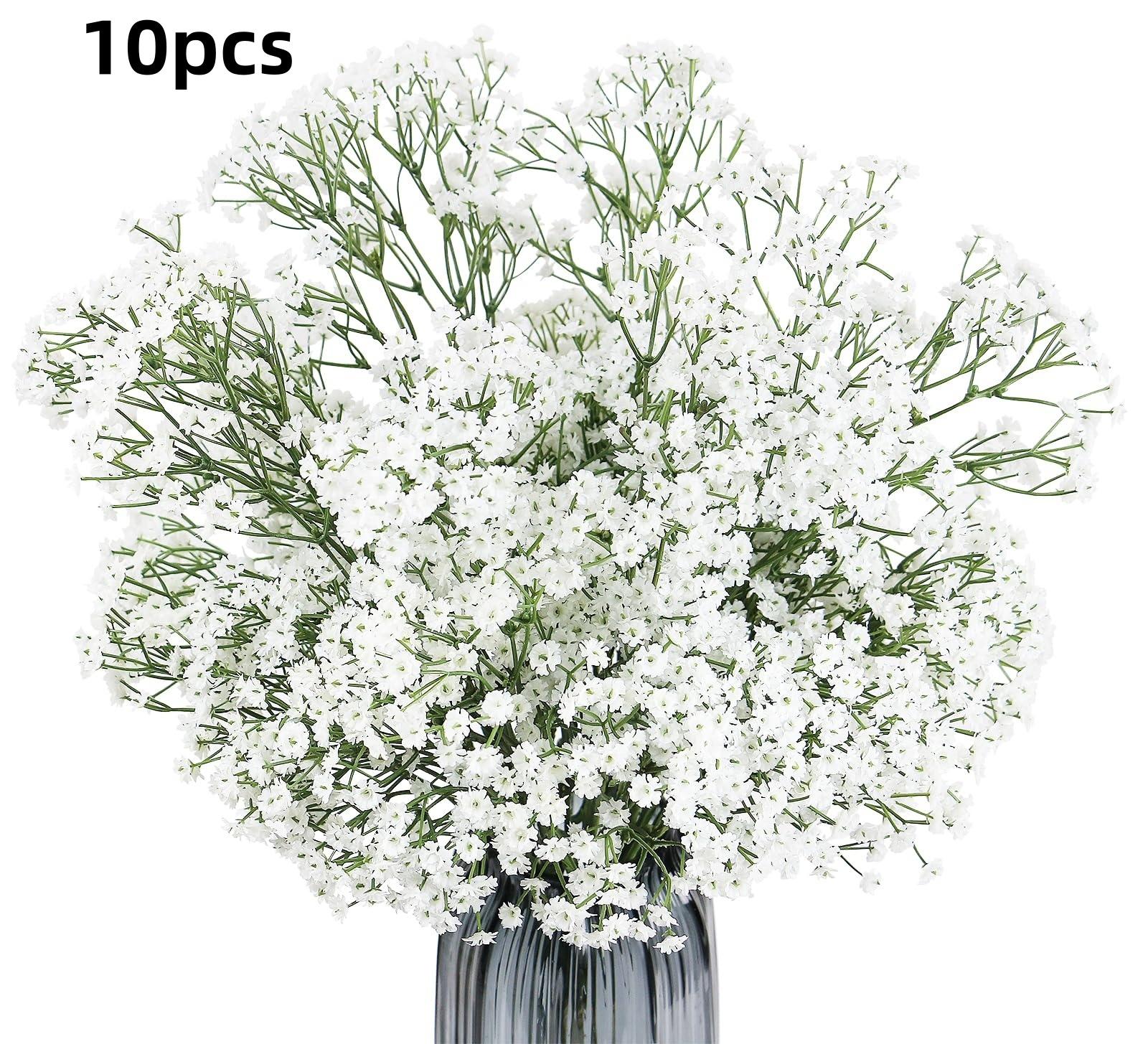 10 artificial flower bouquets with a diameter of 60cm/23.62inch in spring, with a simulated touch of starry sky, suitable for weddings and parties, DIY， Floral arrangement, furniture decoration