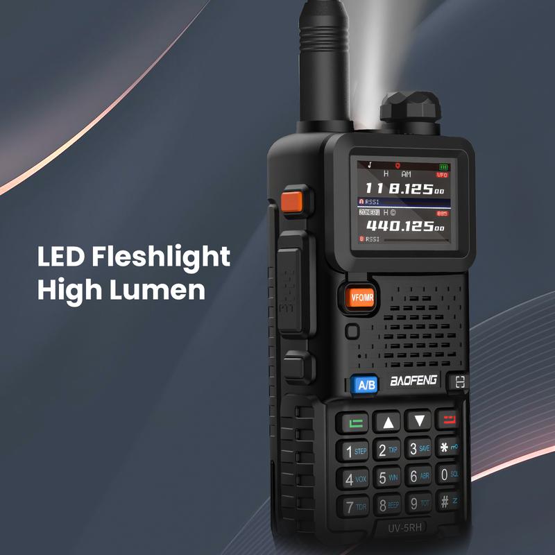 BAOFENG Radio GMRS UV-5RH (Upgrade of UV-5R) Ham Radio,   Rechargeable Digital Wireless Walkie Talkie Long Range, Portable Handheld 2way Ridio, Emergency Preparedness Audio